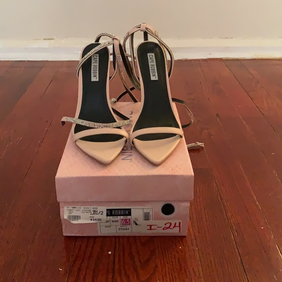 Crystal Addict-Nude Strappy Heel with Rhinestone - Picture 2 of 5